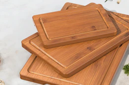 3 bamboo cutting boards 