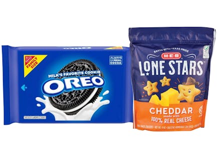1 Oreo + 1 H-E-B Crackers
