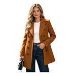 Women's Slim Double-Breasted Coat