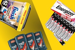 Low Prices on Energizer, Dove, and More Household Essentials on Amazon card image