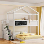 Twin over Full House Bunk Bed