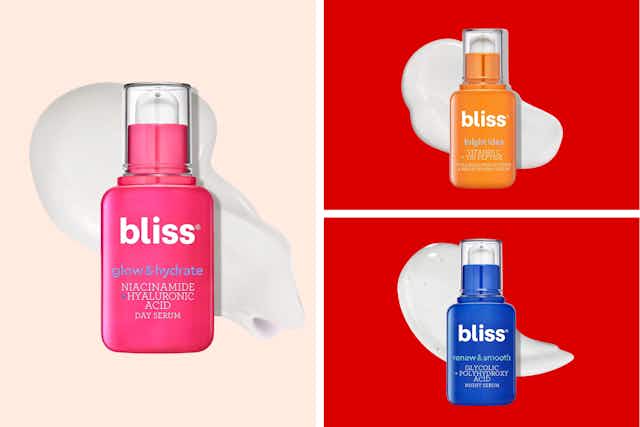 Bliss Skincare Serums, as Low as $11.90 on Amazon card image
