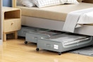 under bed storage containers popping out from under frame