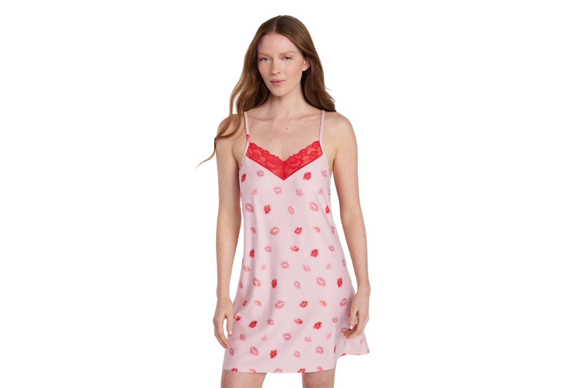 Women's Lace Front Knit Chemise