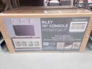 70" tv stand in the box