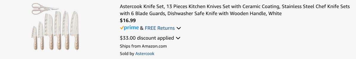 Amazon 13-Piece Knife and Shear Set 2025 3