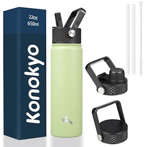 Insulated Water Bottle w/ 3 Lids