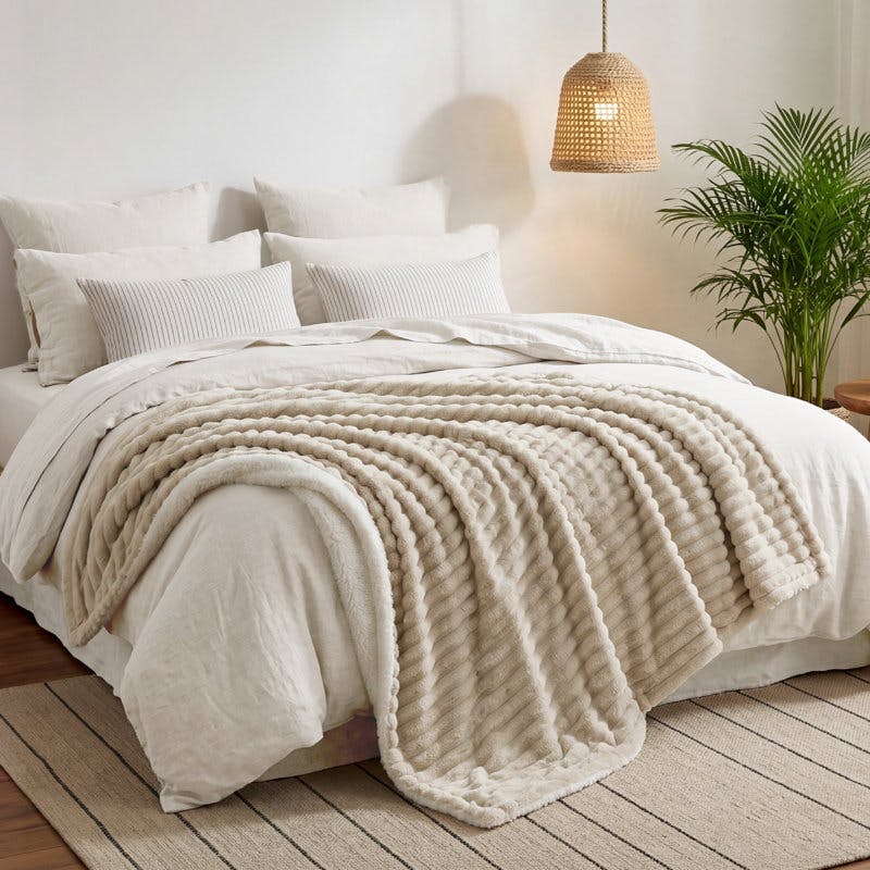 Bedsure Sherpa Fleece Throw Blanket