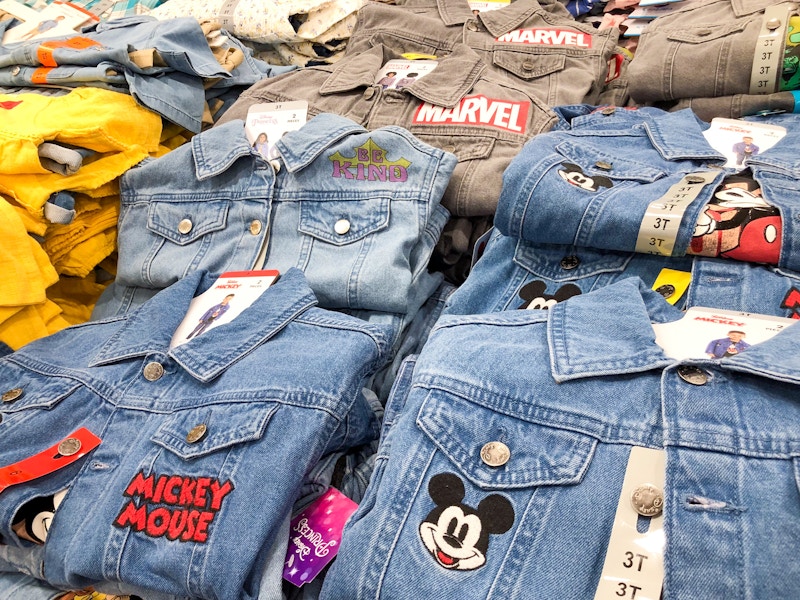 costco disney character kids denim jacket and t shirt set 1