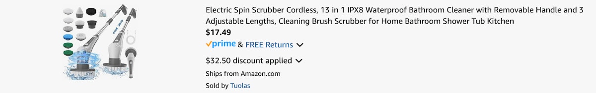 Amazon Electric Spin Scrubber 2025 3