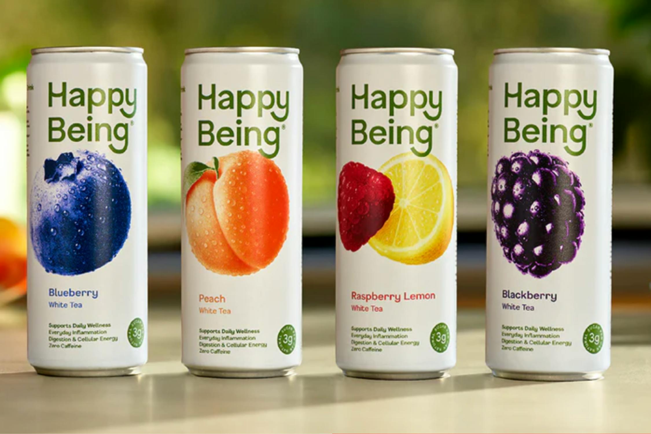 a Happy Being trial set of drinks 