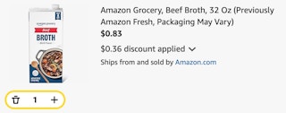 Amazon Grocery Beef Broth
