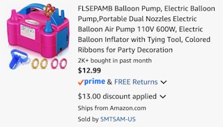 Amazon Electric Balloon Pump 2026