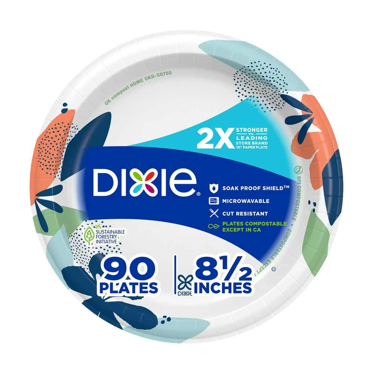 2 Dixie Paper Plates Packs