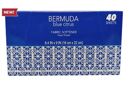 Bermuda BC Dryer Sheets