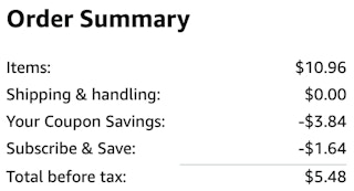 an amazon order summary ending in $5.48