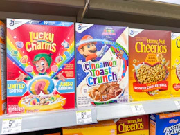 general mills cereals on walgreens shelf