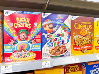 general mills cereals on walgreens shelf