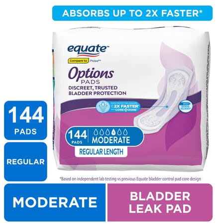 Equate Incontinence Pads 2-Pack