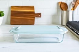 AI image created by ChatGPT of the Pyrex Casserole dish in kitchen setting