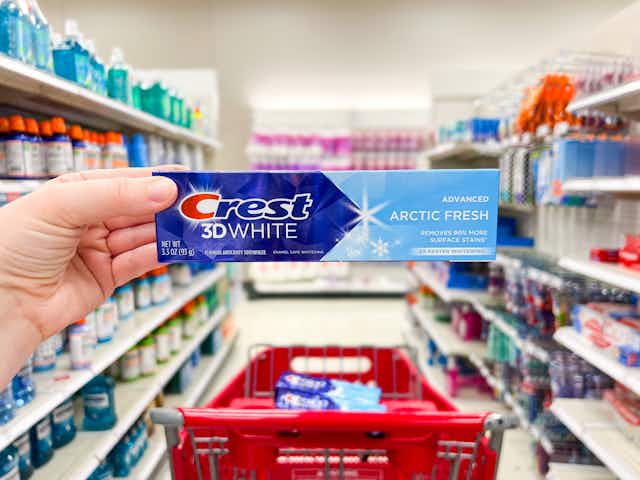 Get Crest 3D White Advanced Toothpaste for Just $0.84 at Target  card image