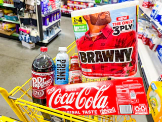 dollar general brawny, coke, dr pepper, prime, herdez