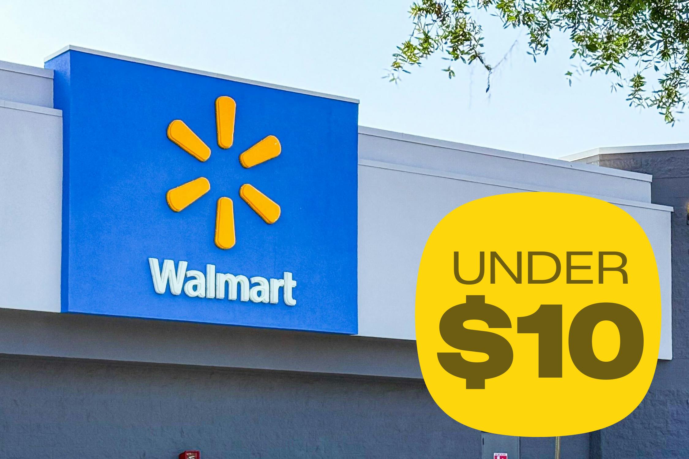 front of Walmart sign