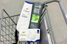 dove body washes in a walgreens shopping cart