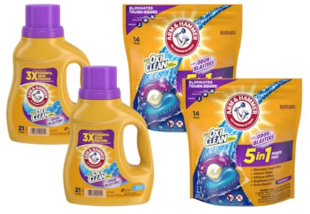 4 Arm & Hammer Laundry Products