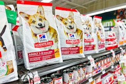 hill's science diet dog food on shelves