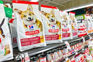 hill's science diet dog food on shelves