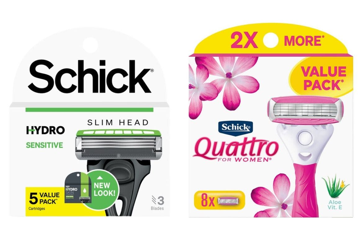 2 Schick Razor Refill Packs