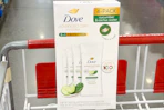 dove deodorant in shopping cart