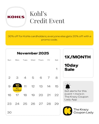 Kohl's credit event november 2025