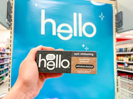 Target Hello charcoal whitening toothpaste