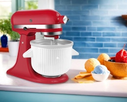 Ice Cream Maker Attachment for KitchenAid Mixers, Just $32.99 on Amazon card image