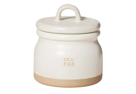 Magnolia Tea Canister with Lid