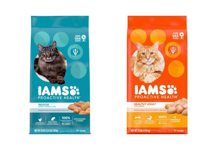 2 Iams Dry Cat Food