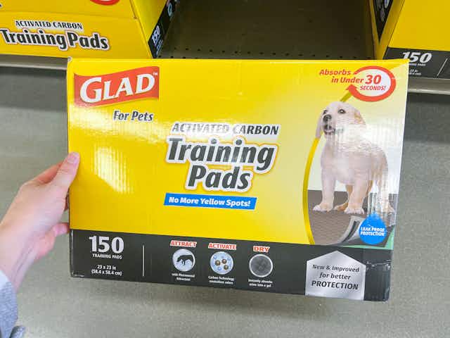 Glad for Pets Training Pads 100-Pack, as Low as $17 on Amazon card image