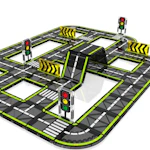 Magnetic Tiles Road Set