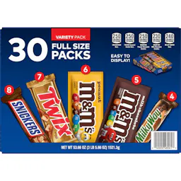 Mars Chocolate Candy Bars 30-Pack