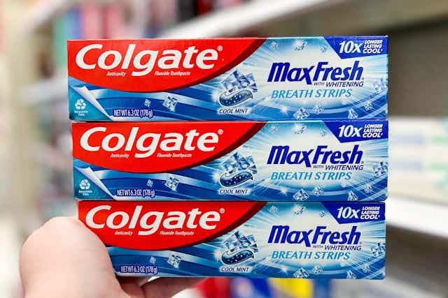 Colgate Max Fresh Toothpaste, as Low as $1.82 per Tube on Amazon card image
