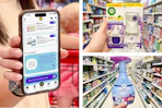 1-clip phone, air wick, febreze 3-photo collage