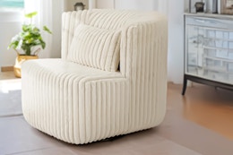 Swivel Barrel Chair, Now $120 at Walmart (Reg. $260) — 3 Colors Available card image