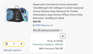 generator Amazon receipt