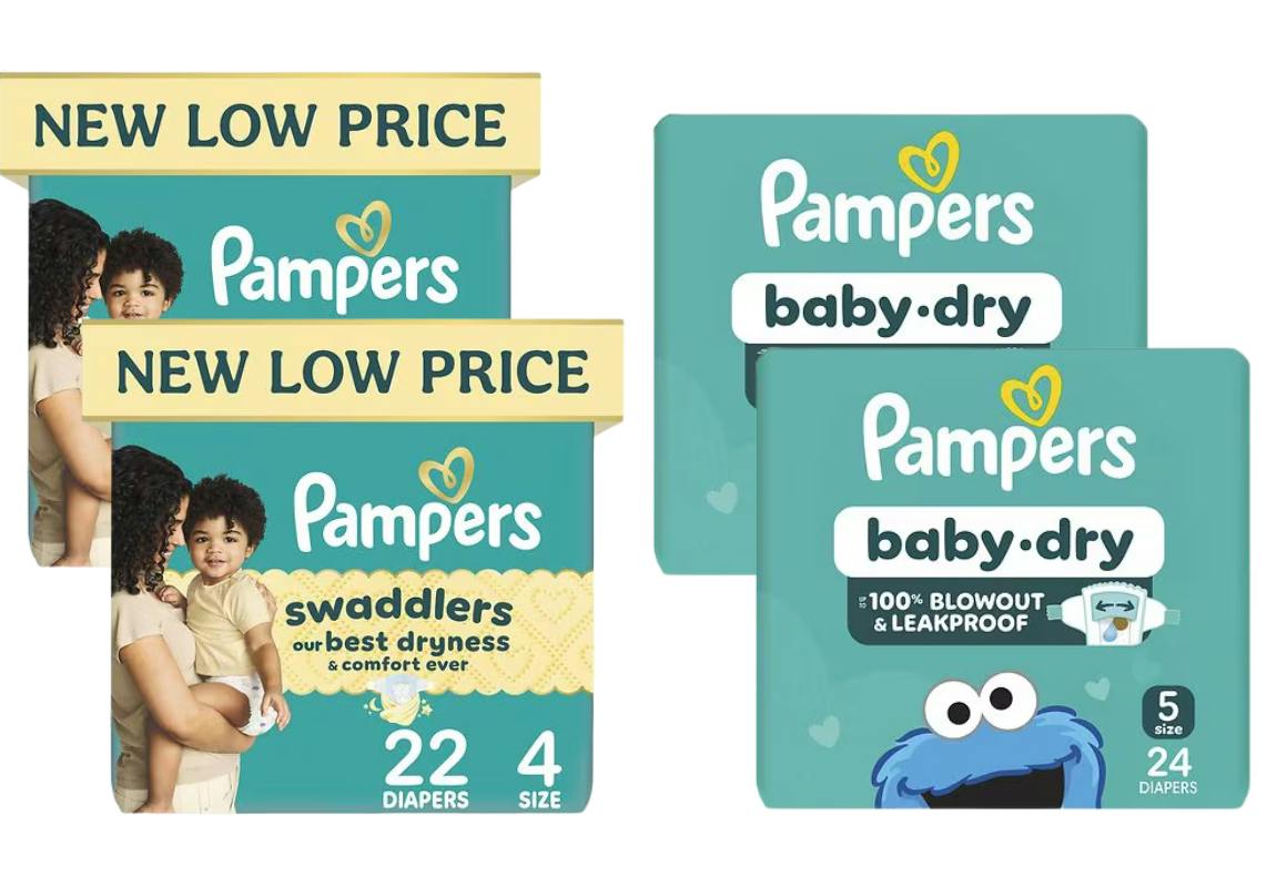4 Pampers Diaper Packs