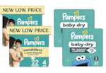 4 Pampers Diaper Packs