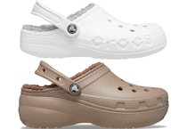 2 Crocs Adult Fuzzy Clogs