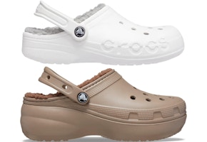 2 Crocs Adult Fuzzy Clogs