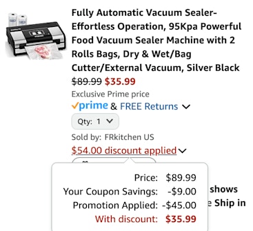 Vacuum Sealer cart